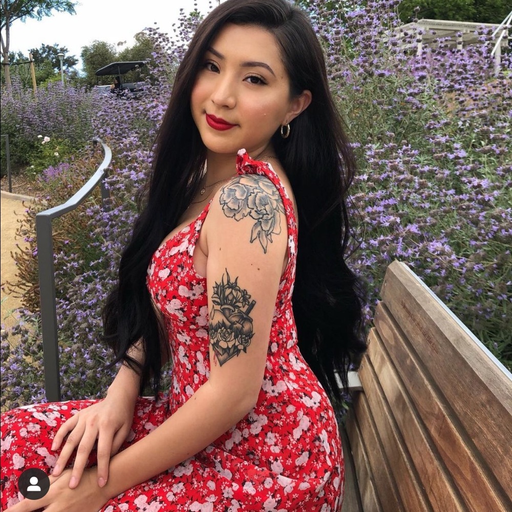 Zara Red Floral Dress ❤️